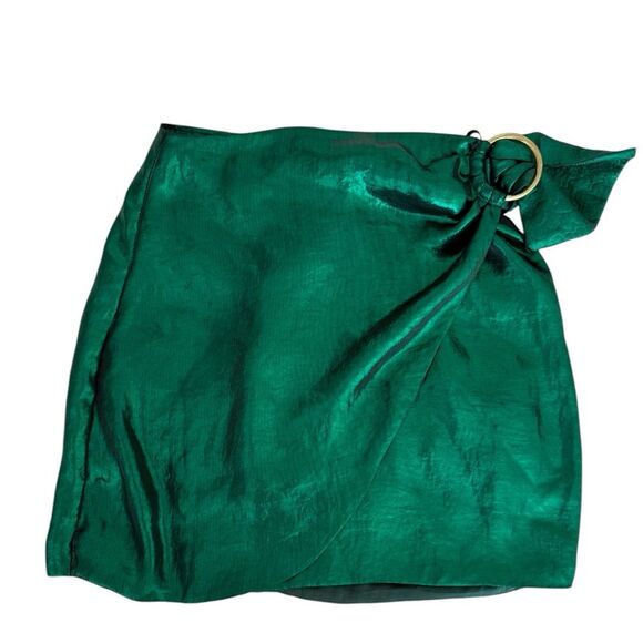 House of Harlow × REVOLVE Bobbi Skirt Emerald S green skirt - Picture 1 of 9